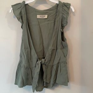 Sage Green Tie Tank Top